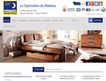 Tablet Screenshot of le-specialiste-du-matelas.com